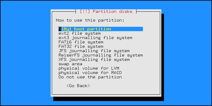 The SiByl boot partition type