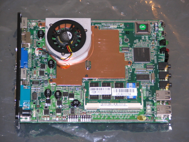 The Fulong mini-PC's motherboard
