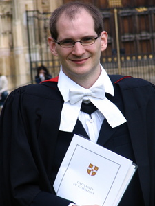 Martin at his PhD graduation